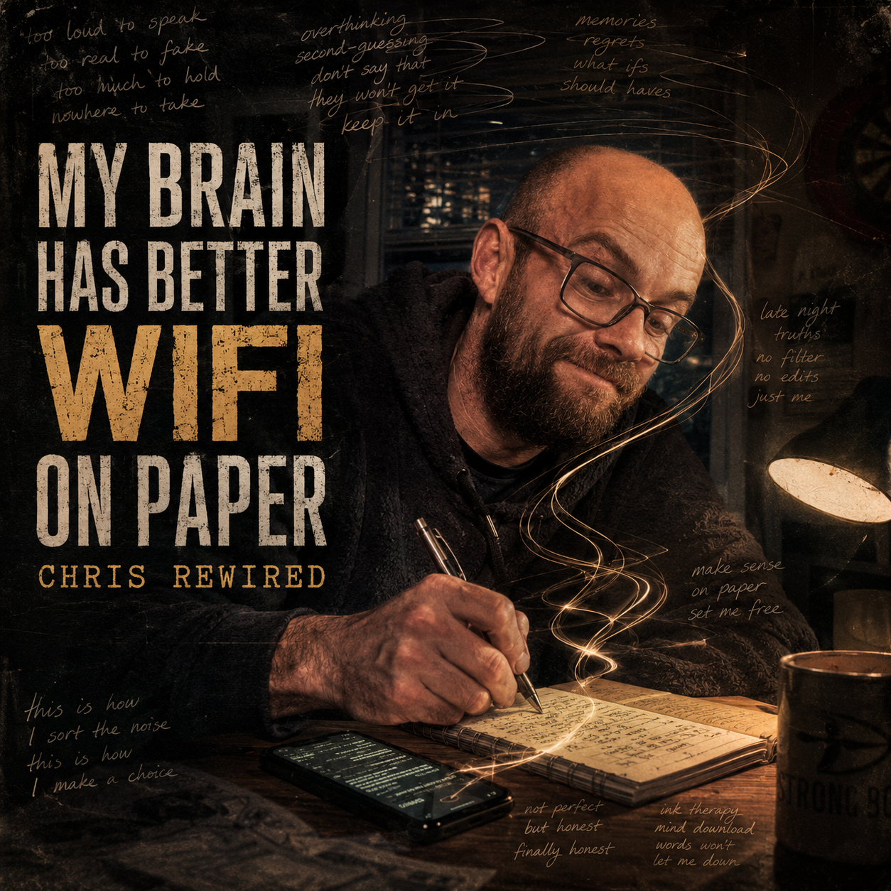 My Brain Has Better WiFi on Paper Single Art - Chris Rewired